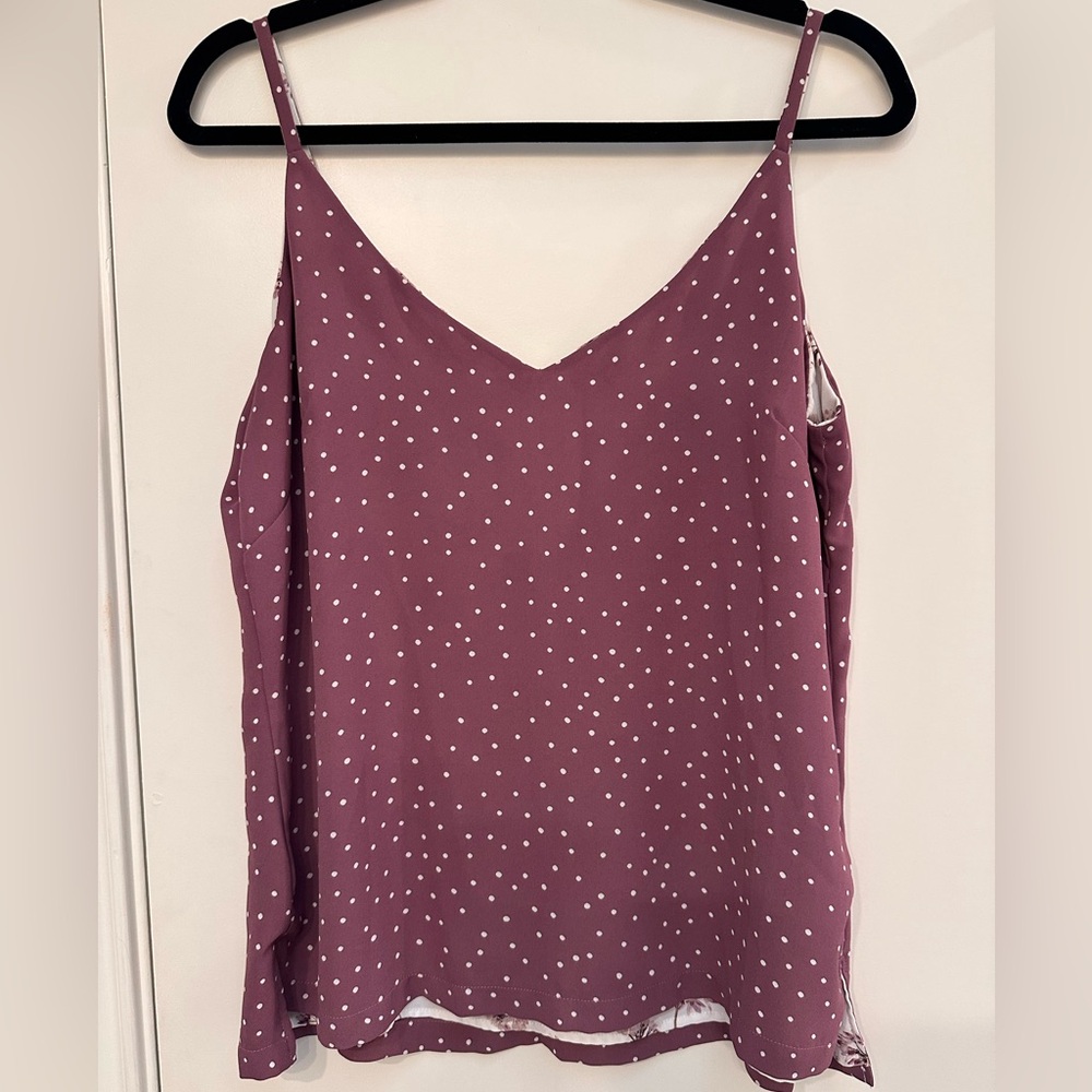 Polka Dot and flower Spaghetti Strap Top